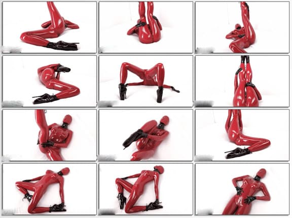 Vespa - Red latex on girl in bright fetish video - FULL HD 1080p