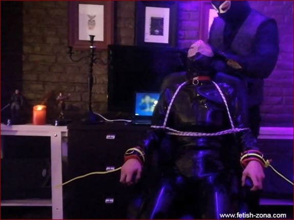 Very tight Breath Control in the torture chair - FULL HD 1080