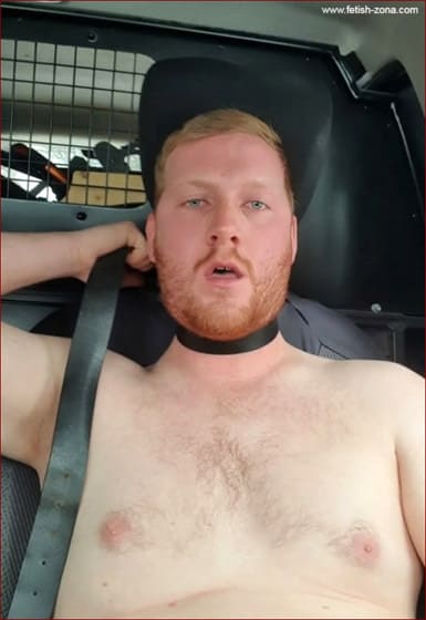Amateur – Guy strangles himself belt in the cabin of his car - MP4