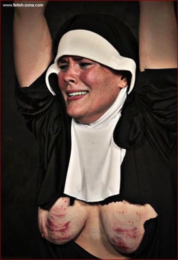 BrutalMaster - Torture for milf nun and her big breasts - MP4 